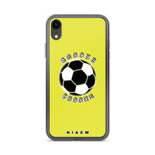 Load image into Gallery viewer, Soccer iPhone Case (Yellow 3)