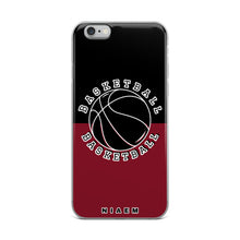 Load image into Gallery viewer, Basketball iPhone Case (Black &amp; Red 2)