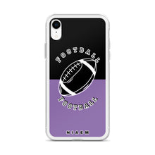 Load image into Gallery viewer, American Football iPhone Case (Black &amp; Purple 1)
