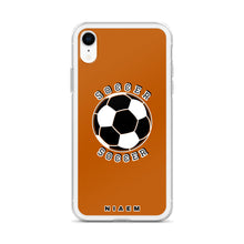 Load image into Gallery viewer, Soccer iPhone Case (Brown 1)