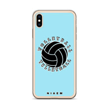 Load image into Gallery viewer, Light blue volleyball iPhone XS Max phone cases
