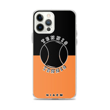Load image into Gallery viewer, Tennis iPhone Case (Black &amp; Orange 1)