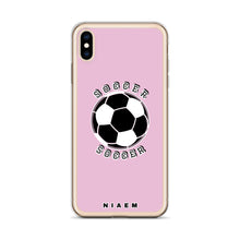 Load image into Gallery viewer, Soccer iPhone Case (Pink 4)