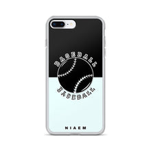 Load image into Gallery viewer, Baseball iPhone Case (Black &amp; Blue 5)