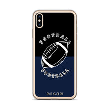 Load image into Gallery viewer, American Football iPhone Case (Black &amp; Navy)