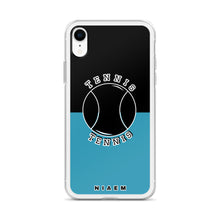 Load image into Gallery viewer, Tennis iPhone Case (Black &amp; Blue)