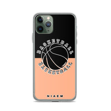 Load image into Gallery viewer, Basketball iPhone Case (Black &amp; Orange 2)