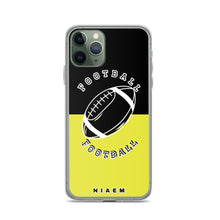 Load image into Gallery viewer, American Football iPhone Case (Black &amp; Yellow 3)
