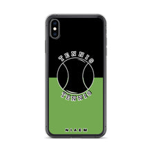 Load image into Gallery viewer, Tennis iPhone Case (Black &amp; Green)