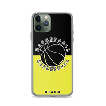 Load image into Gallery viewer, Basketball iPhone Case (Black &amp; Yellow 3)