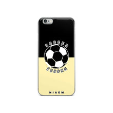 Load image into Gallery viewer, Soccer iPhone Case (Black &amp; Yellow 2)
