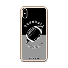 Load image into Gallery viewer, American Football iPhone Case (Black &amp; Grey 1)