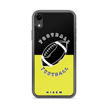 Load image into Gallery viewer, American Football iPhone Case (Black &amp; Yellow 3)