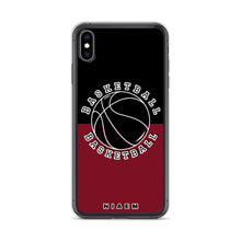 Load image into Gallery viewer, Basketball iPhone Case (Black &amp; Red 2)