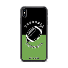 Load image into Gallery viewer, American Football iPhone Case (Black &amp; Green)