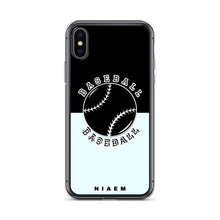 Load image into Gallery viewer, Baseball iPhone Case (Black &amp; Blue 5)