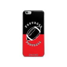 Load image into Gallery viewer, American Football iPhone Case (Black &amp; Red 1)
