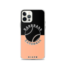 Load image into Gallery viewer, Baseball iPhone Case (Black &amp; Orange 2)