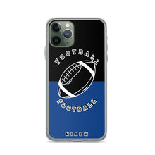 Load image into Gallery viewer, American Football iPhone Case (Black &amp; Blue 2)