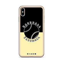 Load image into Gallery viewer, Baseball iPhone Case (Black &amp; Yellow 2)