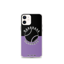 Load image into Gallery viewer, Baseball iPhone Case (Black &amp; Purple 1)
