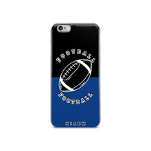 Load image into Gallery viewer, American Football iPhone Case (Black &amp; Blue 2)