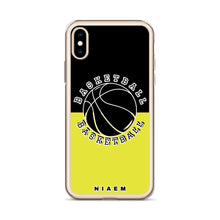 Load image into Gallery viewer, Basketball iPhone Case (Black &amp; Yellow 3)