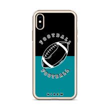 Load image into Gallery viewer, American Football iPhone Case (Black &amp; Blue 3)