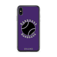 Load image into Gallery viewer, Baseball iPhone Case (Purple)