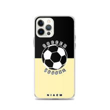 Load image into Gallery viewer, Soccer iPhone Case (Black &amp; Yellow 2)