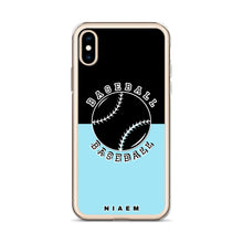 Load image into Gallery viewer, Baseball iPhone Case (Black &amp; Blue 6)