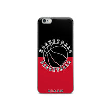 Load image into Gallery viewer, Basketball iPhone Case (Black &amp; Red)