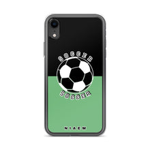 Load image into Gallery viewer, Soccer iPhone Case (Black &amp; Green 4)
