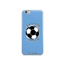 Load image into Gallery viewer, Soccer iPhone Case (Blue 1)