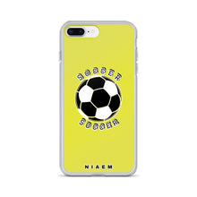 Load image into Gallery viewer, Soccer iPhone Case (Yellow 3)