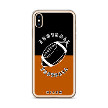 Load image into Gallery viewer, American Football iPhone Case (Black &amp; Brown 1)