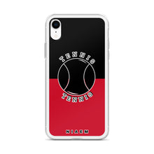 Load image into Gallery viewer, Tennis iPhone Case (Black &amp; Red)