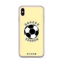 Load image into Gallery viewer, Soccer iPhone Case (Yellow 2)