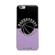 Load image into Gallery viewer, Basketball iPhone Case (Black &amp; Purple 2)