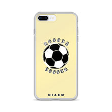 Load image into Gallery viewer, Soccer iPhone Case (Yellow 2)