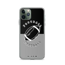Load image into Gallery viewer, American Football iPhone Case (Black &amp; Grey 1)
