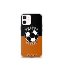 Load image into Gallery viewer, Soccer iPhone Case (Black &amp; Brown 1)