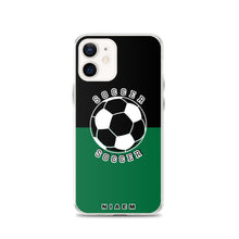 Load image into Gallery viewer, Soccer iPhone Case (Black &amp; Green 1)