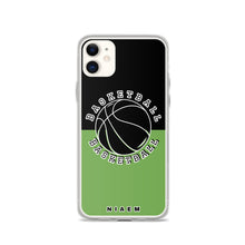 Load image into Gallery viewer, Basketball iPhone Case (Black &amp; Green)