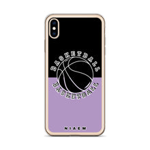 Load image into Gallery viewer, Basketball iPhone Case (Black &amp; Purple 2)