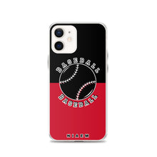 Load image into Gallery viewer, Baseball iPhone Case (Black &amp; Red)