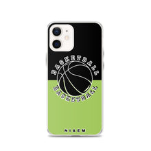 Load image into Gallery viewer, Basketball iPhone Case (Black &amp; Green 3)