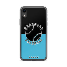 Load image into Gallery viewer, Baseball iPhone Case (Black &amp; Blue 7)