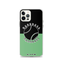 Load image into Gallery viewer, Baseball iPhone Case (Black &amp; Green 4)