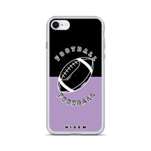Load image into Gallery viewer, American Football iPhone Case (Black &amp; Purple 2)